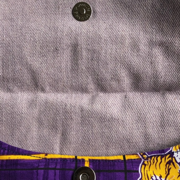 NWT LSU Canvas Purse with Black cord. - Picture 5 of 11